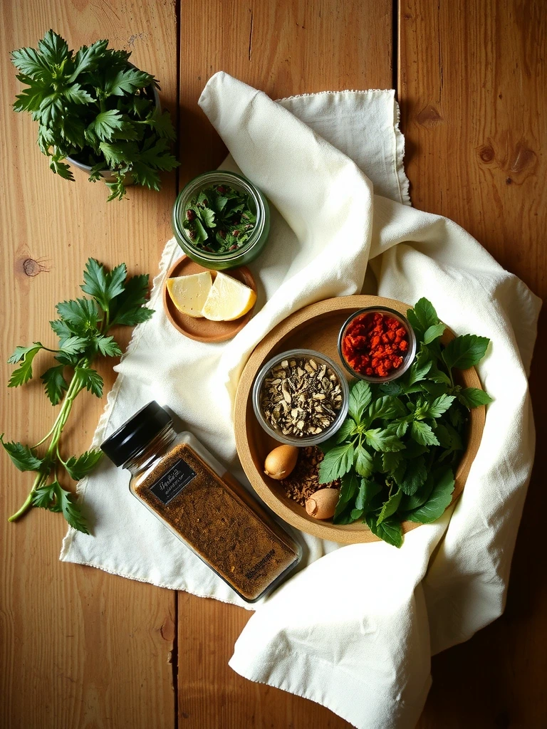 Atmosphère culinaire Vert Jardin